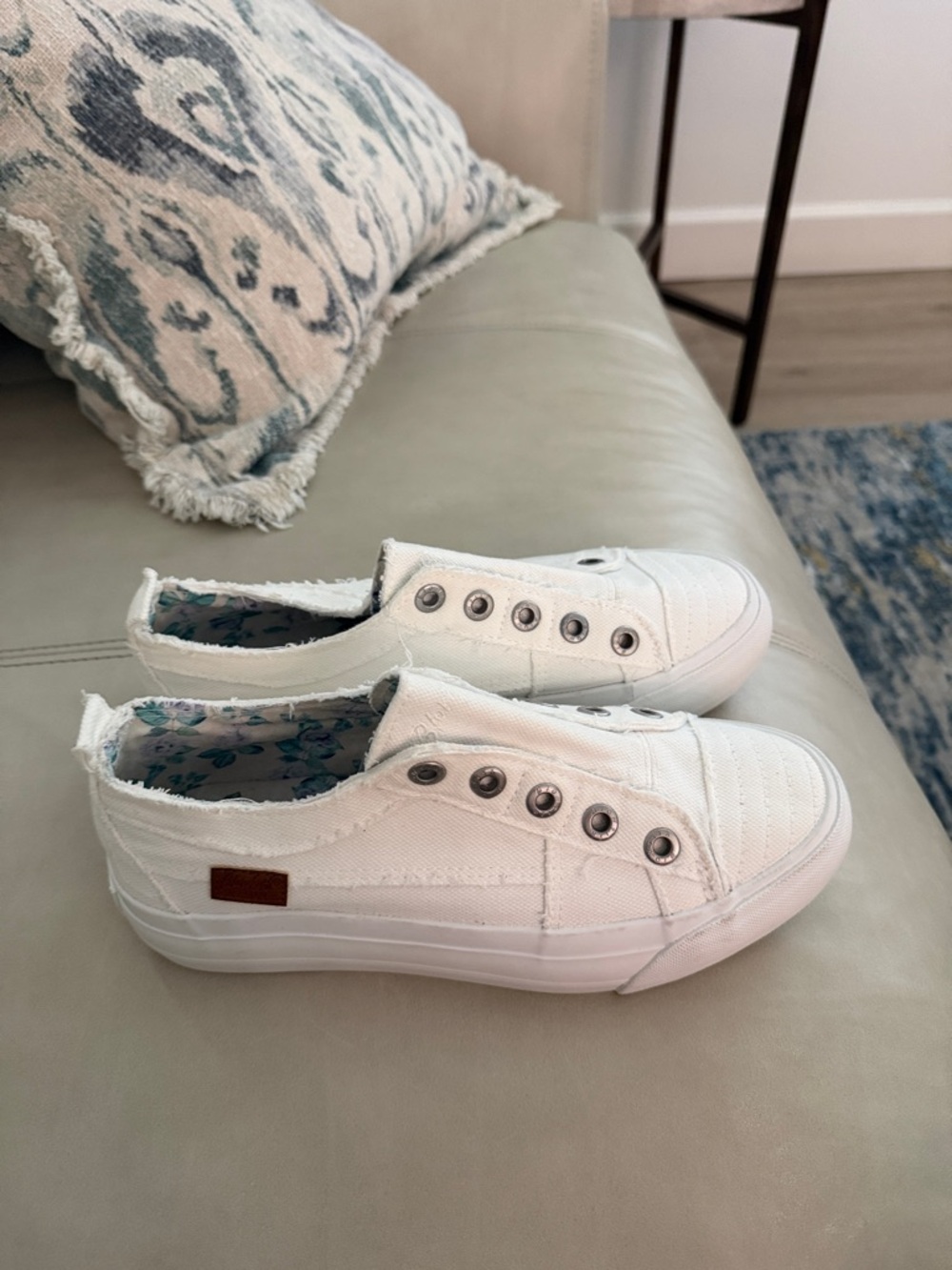 Malibu White Slip-On Canvas Sneakers